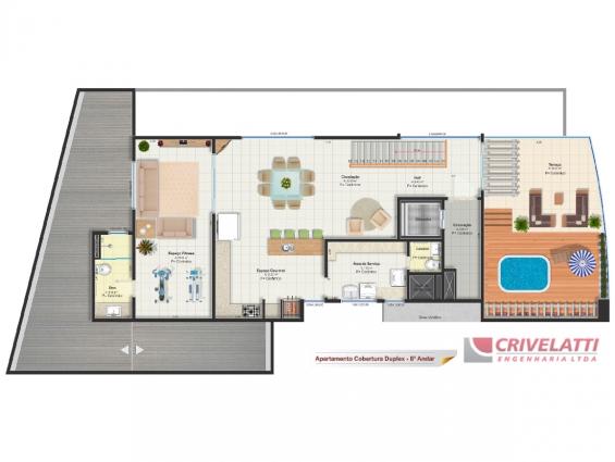 Apartamento Cobertura Duplex / 8º Andar